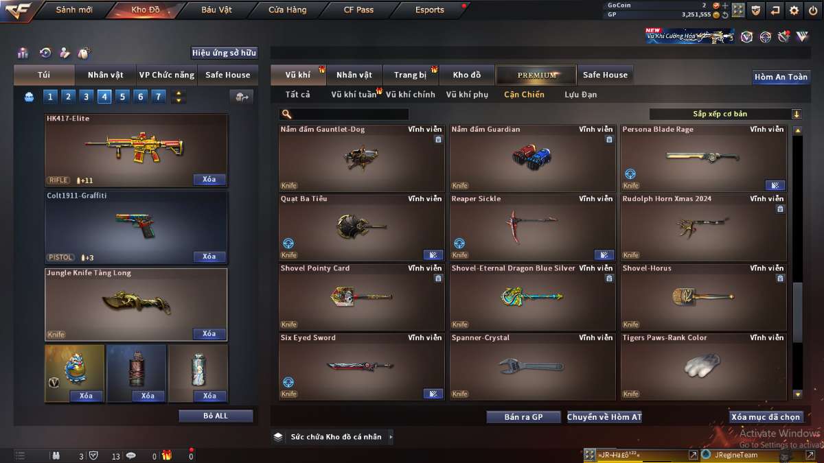 shop acc cf uy tin gia re